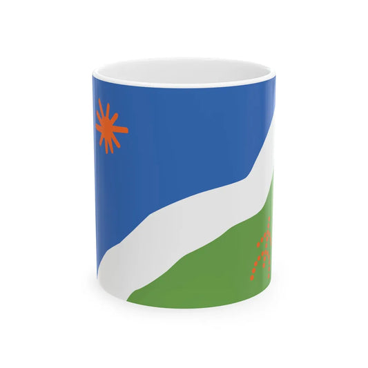 Kawesqar-flag (Chile) White Coffee Mug 11oz - Go Mug Yourself