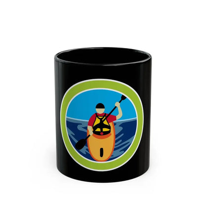 Kayaking (Boy Scout Merit Badge) Black Coffee Mug 11oz - Go Mug Yourself