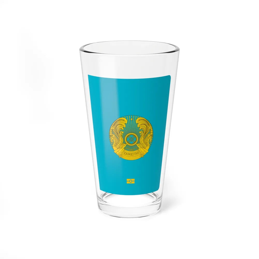 Kazakh Passport - Pint Glass 16oz-16oz-Go Mug Yourself