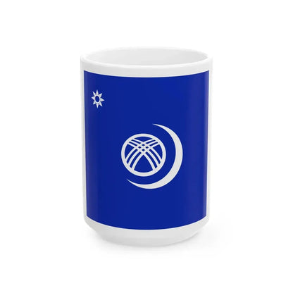 Kazakhstan 1991 Flag Proposal 5 (Kazakhstan) White Coffee Mug 15oz - Go Mug Yourself