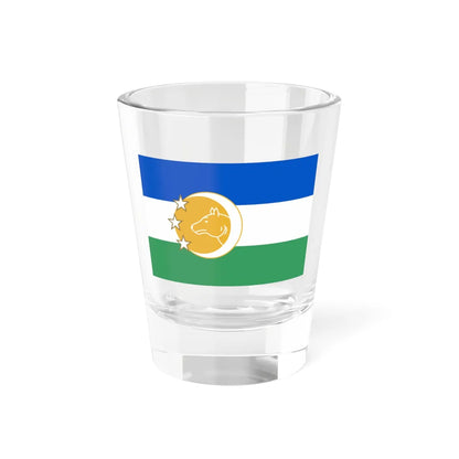 Kazakhstan 1991 Flag Proposal 6 (Kazakhstan) Shot Glass 1.5oz 1.5oz - Go Mug Yourself