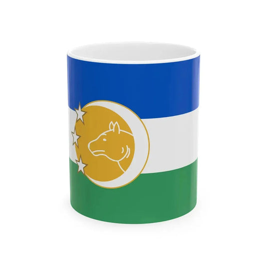 Kazakhstan 1991 Flag Proposal 6 (Kazakhstan) White Coffee Mug 11oz - Go Mug Yourself