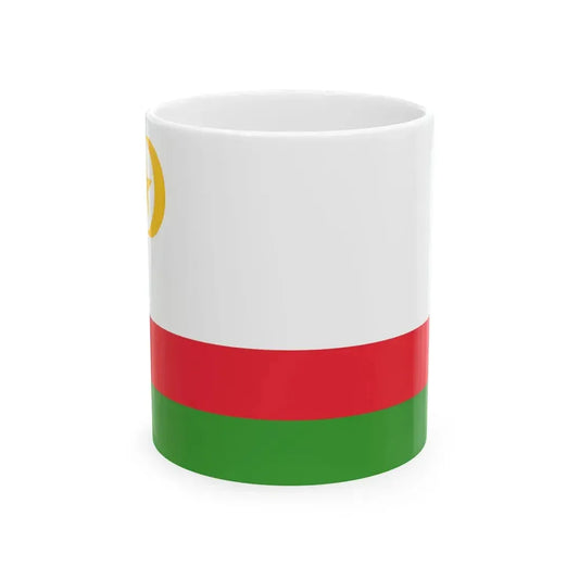 Kazakhstan 1992 Flag Proposal (Kazakhstan) White Coffee Mug 11oz - Go Mug Yourself