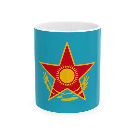 Kazakhstan Armed Forces Flag (Kazakhstan) White Coffee Mug 11oz - Go Mug Yourself