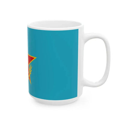 Kazakhstan Armed Forces Flag (Kazakhstan) White Coffee Mug - Go Mug Yourself