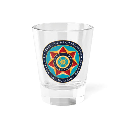Эмблема КНБ РК (Kazakhstan) (Coat of Arms) Shot Glass 1.5oz 1.5oz - Go Mug Yourself
