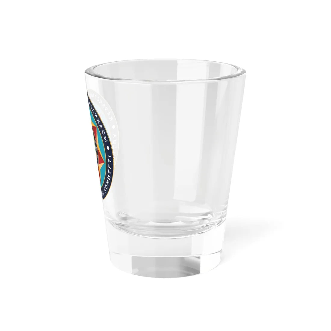 Эмблема КНБ РК (Kazakhstan) (Coat of Arms) Shot Glass 1.5oz - Go Mug Yourself