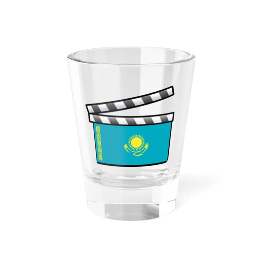 Kazakhstan film clapperboard variant (Kazakhstan) Shot Glass 1.5oz 1.5oz - Go Mug Yourself