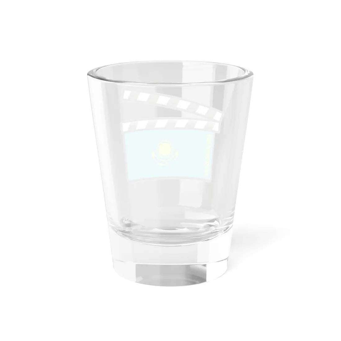 Kazakhstan film clapperboard variant (Kazakhstan) Shot Glass 1.5oz - Go Mug Yourself
