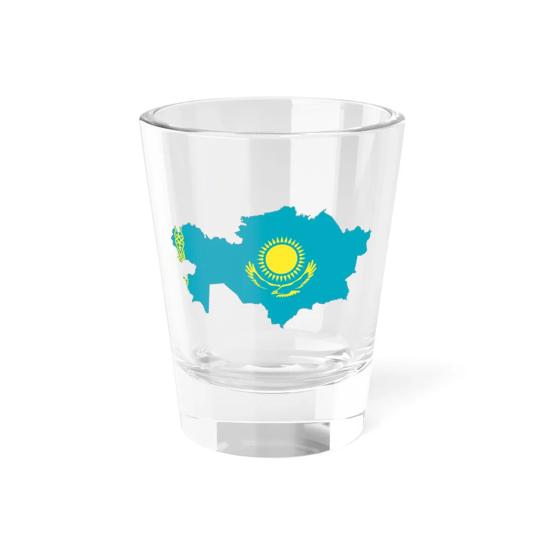 Kazakhstan-Flagmap (Kazakhstan) Shot Glass 1.5oz 1.5oz - Go Mug Yourself