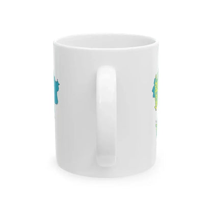 Kazakhstan-Flagmap (Kazakhstan) White Coffee Mug - Go Mug Yourself