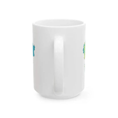 Kazakhstan-Flagmap (Kazakhstan) White Coffee Mug - Go Mug Yourself