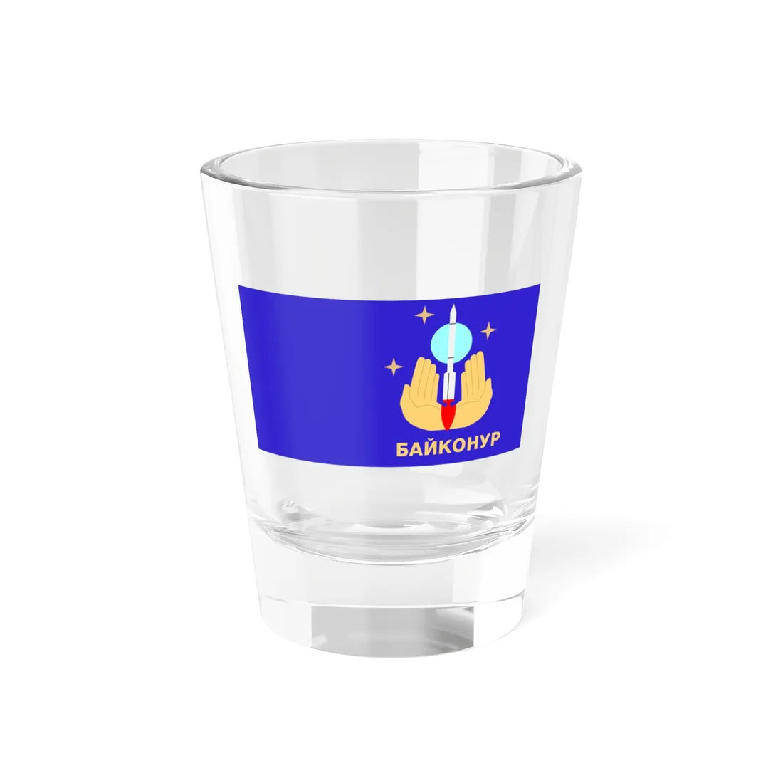 Флаг города Байконур (Kazakhstan) Shot Glass 1.5oz 1.5oz - Go Mug Yourself