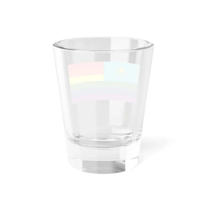Kazakstan Rainbow Flag (Kazakhstan) Shot Glass 1.5oz - Go Mug Yourself