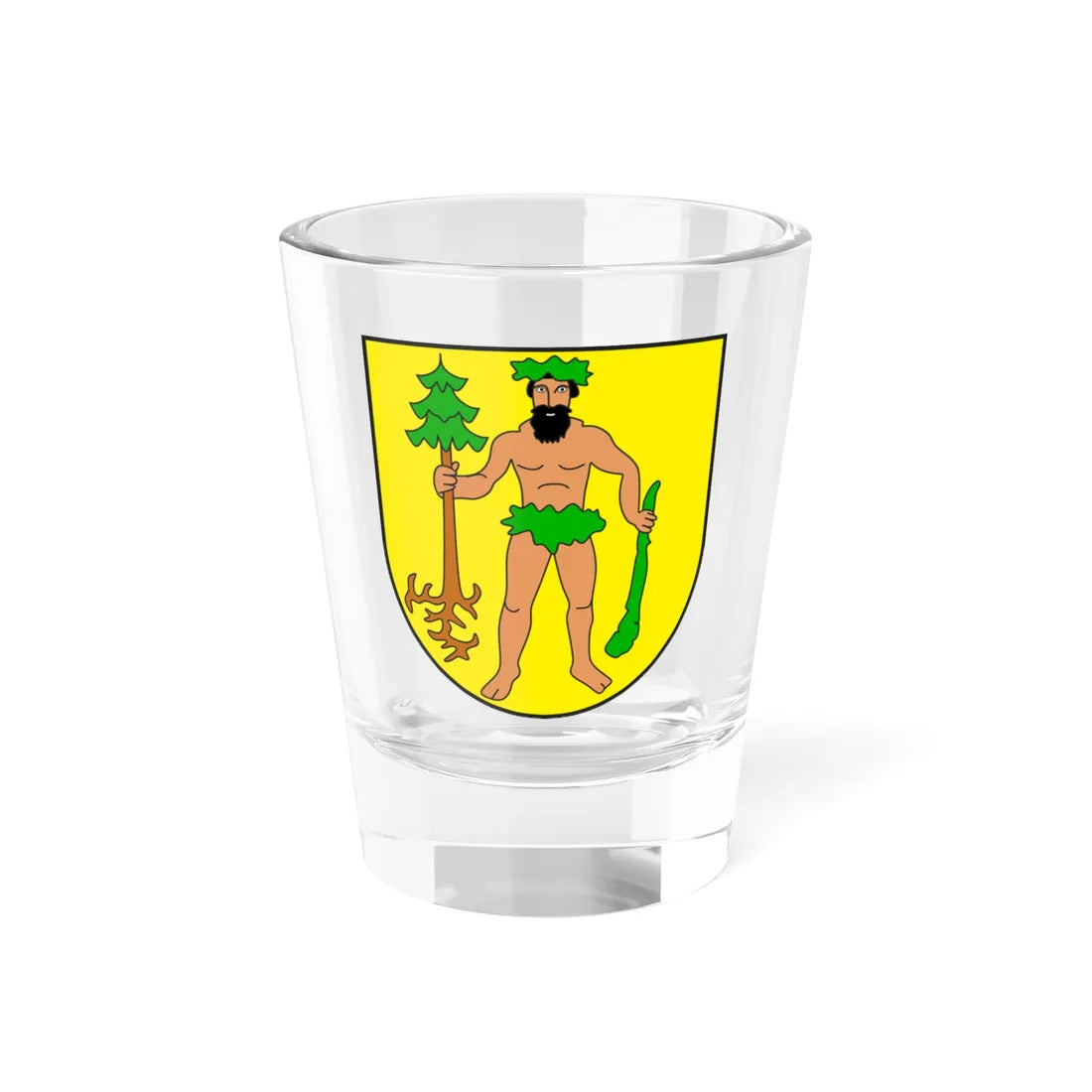 Küblis Kreis wappen (Switzerland) (Coat of Arms) Shot Glass 1.5oz 1.5oz - Go Mug Yourself