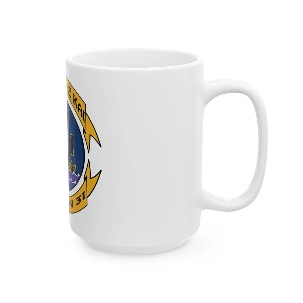 Ke Koa O Ke Kai DESRON 31 (U.S. Navy) White Coffee Mug-Go Mug Yourself