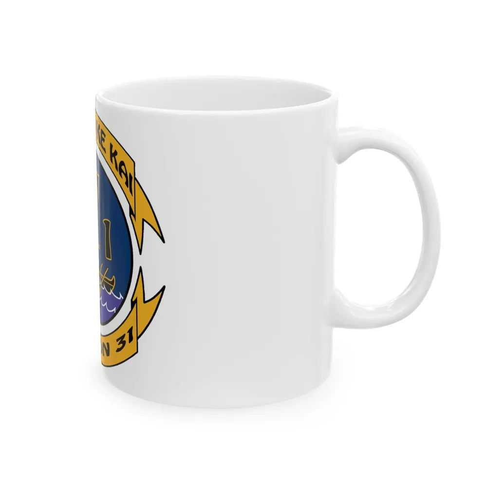 Ke Koa O Ke Kai DESRON 31 (U.S. Navy) White Coffee Mug-Go Mug Yourself