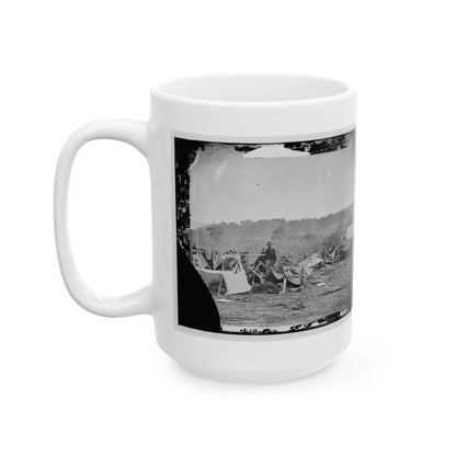 Keedysville, Md., Vicinity. Confederate Wounded At Smith's Barn, With Dr. Anson Hurd, 14th Indiana Volunteers, In Attendance (U.S. Civil War) White Coffee Mug - Go Mug Yourself