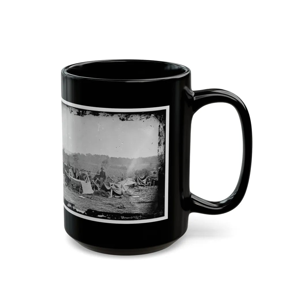 Keedysville, Md., Vicinity. Confederate Wounded At Smith's Barn, With Dr. Anson Hurd, 14th Indiana Volunteers, In Attendance (U.S. Civil War) Black Coffee Mug-Go Mug Yourself