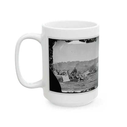 Keedysville, Md., Vicinity. Confederate Wounded At Smith's Barn, With Dr. Anson Hurd, 14th Indiana Volunteers, In Attendance (U.S. Civil War) White Coffee Mug-Go Mug Yourself