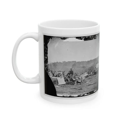 Keedysville, Md., Vicinity. Confederate Wounded At Smith's Barn, With Dr. Anson Hurd, 14th Indiana Volunteers, In Attendance (U.S. Civil War) White Coffee Mug-Go Mug Yourself