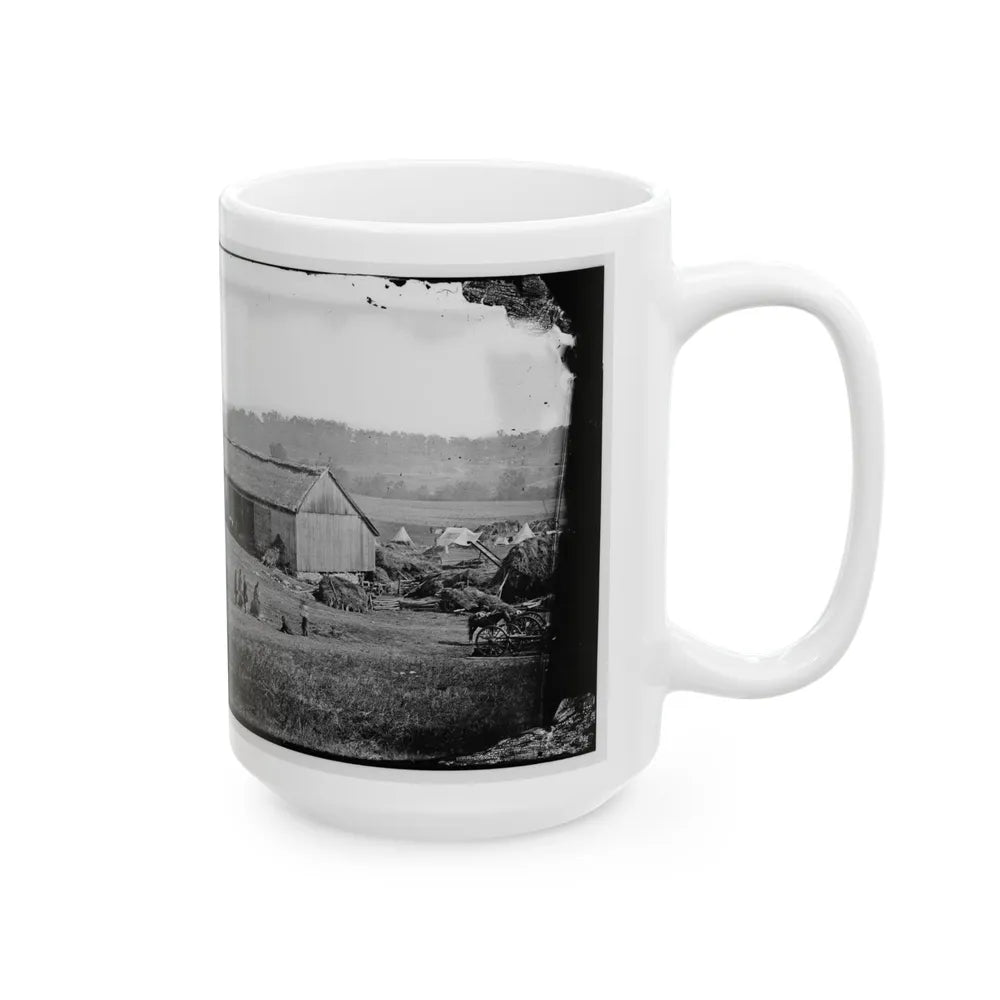 Keedysville, Md., Vicinity. Smith's Barn, Used As A Hospital After The Battle Of Antietam (U.S. Civil War) White Coffee Mug-Go Mug Yourself