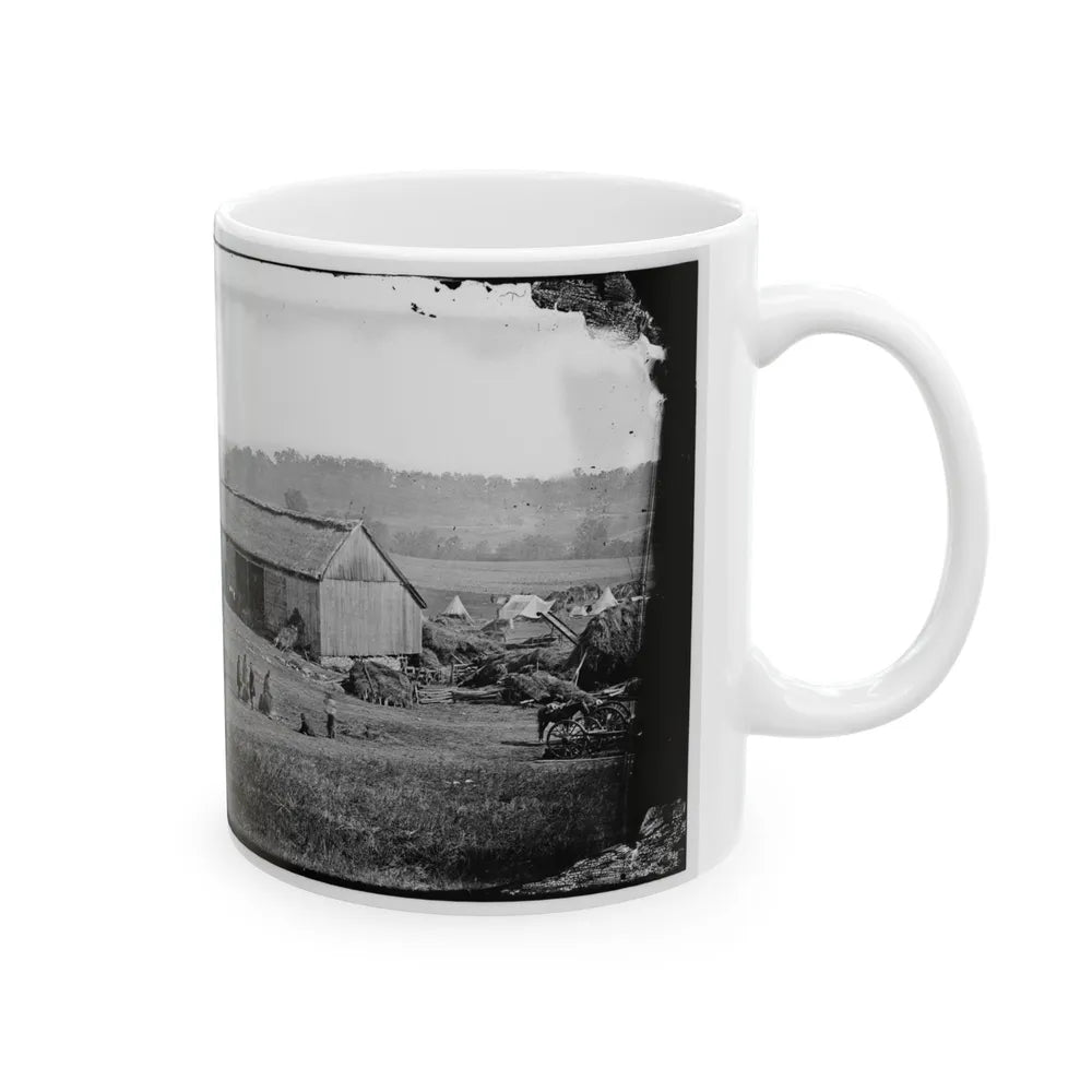 Keedysville, Md., Vicinity. Smith's Barn, Used As A Hospital After The Battle Of Antietam (U.S. Civil War) White Coffee Mug-Go Mug Yourself