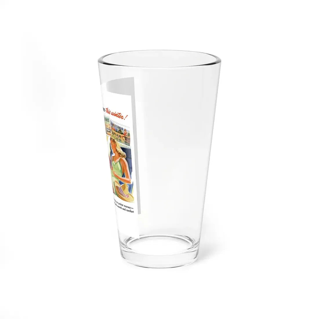 Keep a date with Summer, Greyhound ad, 1941 - Pint Glass 16oz - Go Mug Yourself