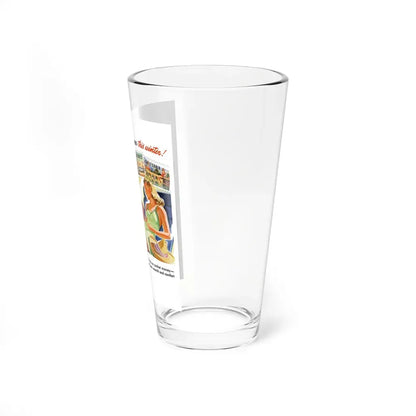 Keep a date with Summer, Greyhound ad, 1941 - Pint Glass 16oz - Go Mug Yourself