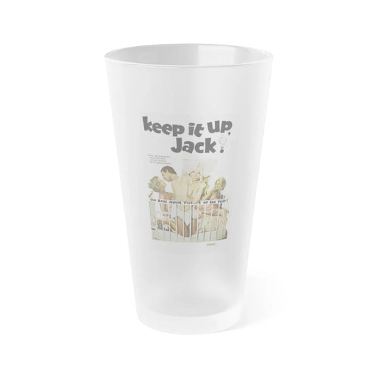 KEEP IT UP, JACK 1974 Movie Poster - Frosted Pint Glass 16oz-16oz-Frosted-Go Mug Yourself