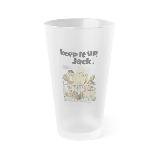 KEEP IT UP, JACK 1974 Movie Poster - Frosted Pint Glass 16oz 16oz Frosted - Go Mug Yourself
