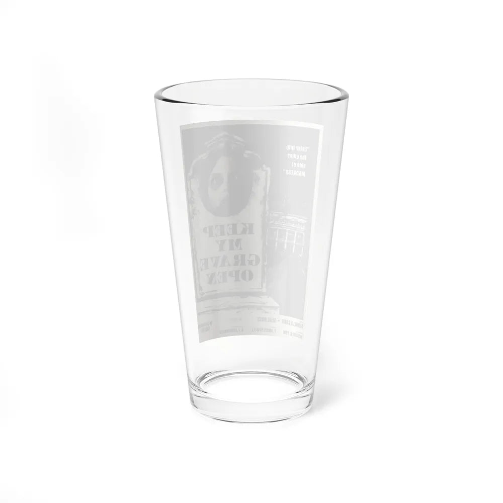 KEEP MY GRAVE OPEN 1977 Movie Poster - Pint Glass 16oz-Go Mug Yourself