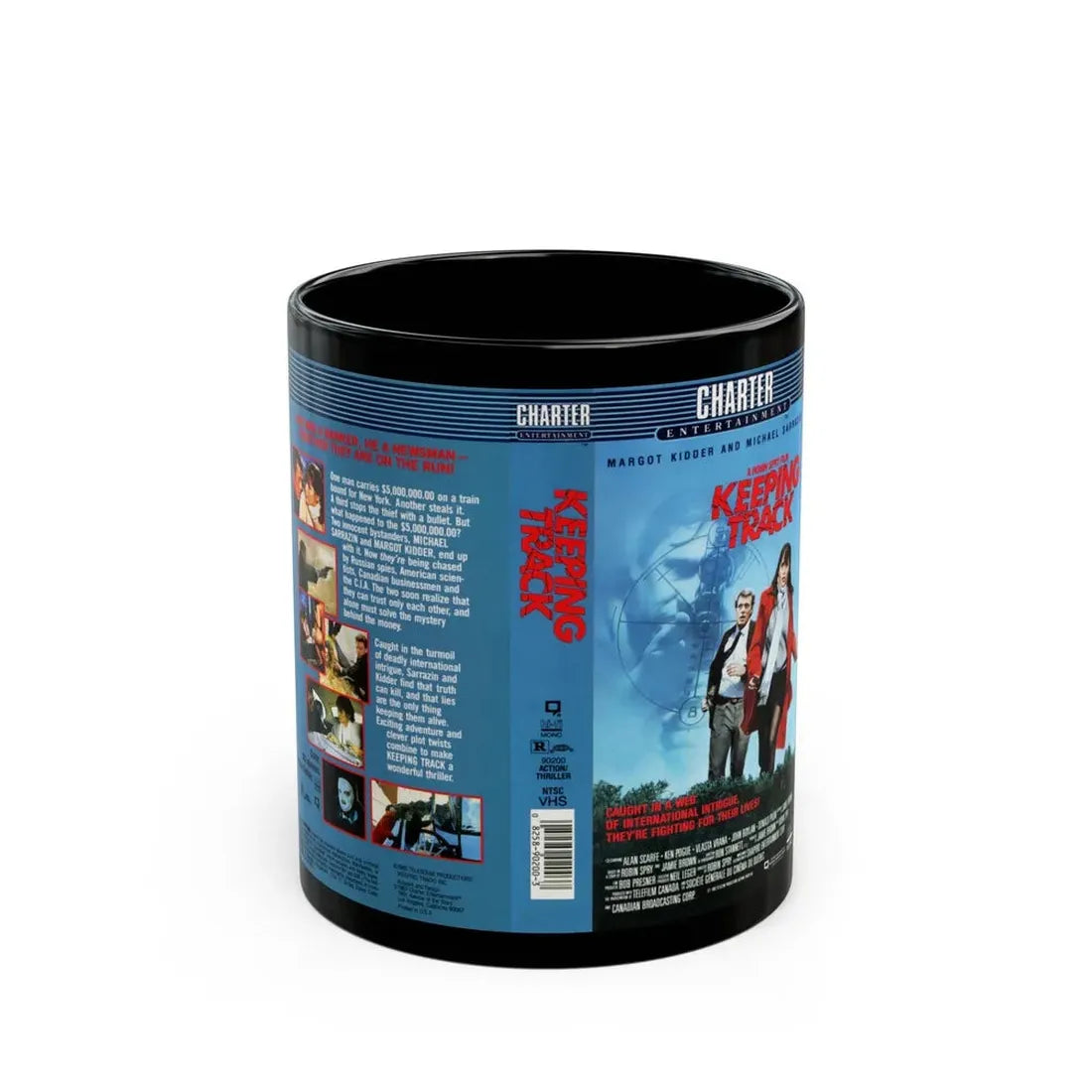 KEEPING TRACK (VHS COVER) - Black Coffee Mug 11oz - Go Mug Yourself