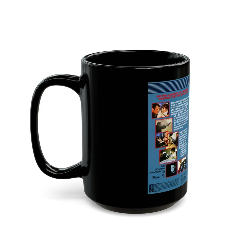 KEEPING TRACK (VHS COVER) - Black Coffee Mug-Go Mug Yourself