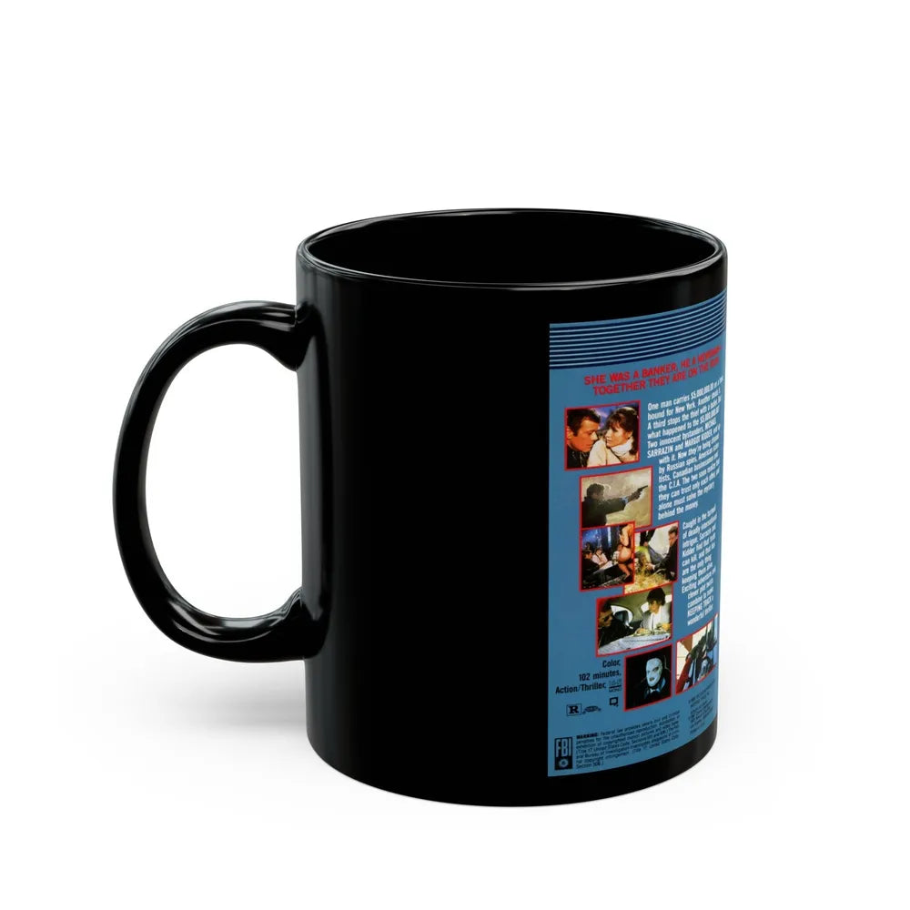 KEEPING TRACK (VHS COVER) - Black Coffee Mug-Go Mug Yourself