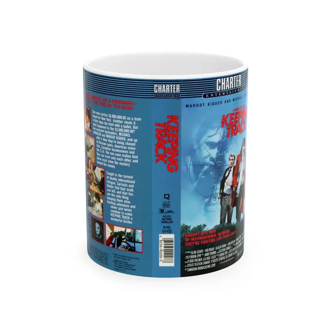 KEEPING TRACK (VHS COVER) - White Coffee Mug 11oz - Go Mug Yourself