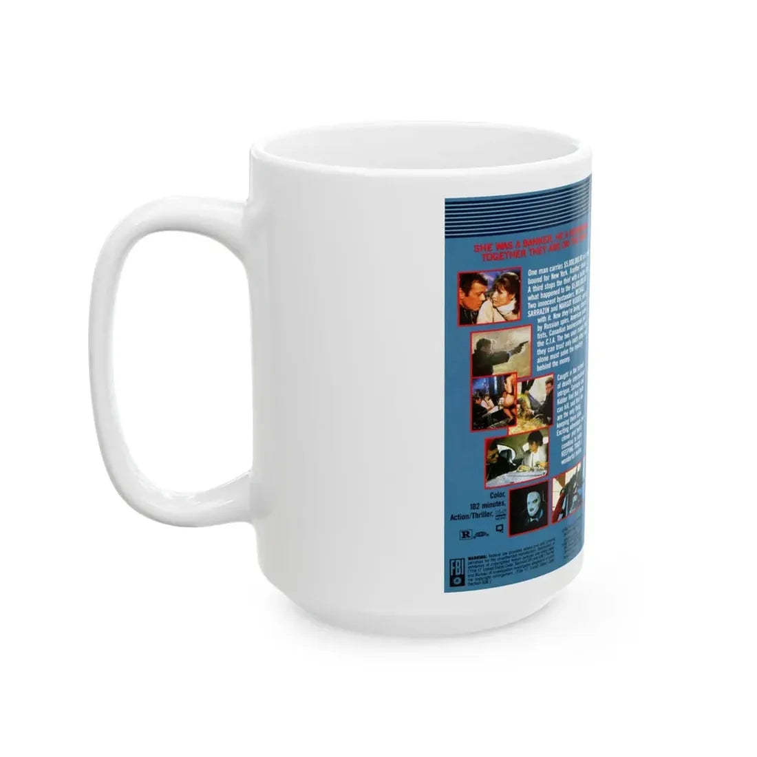 KEEPING TRACK (VHS COVER) - White Coffee Mug - Go Mug Yourself