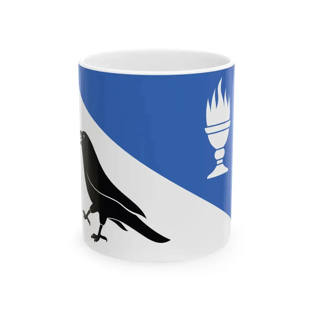 Kehtna valla lipp (Estonia) White Coffee Mug 11oz - Go Mug Yourself