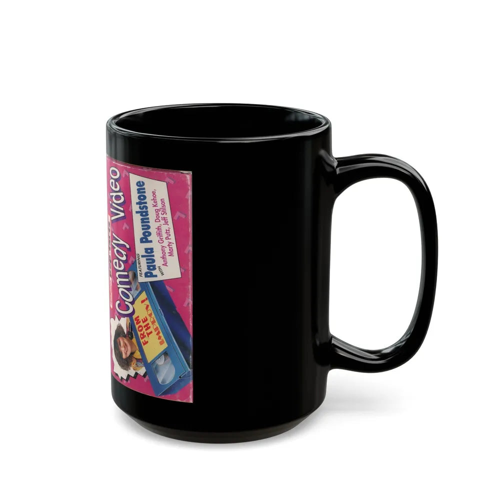 KELLOGGS POP TARTS COMEDY VIDEO FEATURING PAULA POUNDSTONE (VHS COVER) - Black Coffee Mug-Go Mug Yourself