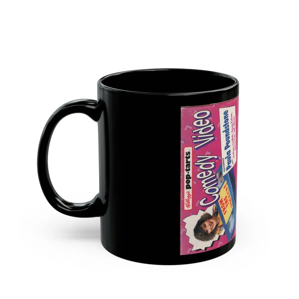 KELLOGGS POP TARTS COMEDY VIDEO FEATURING PAULA POUNDSTONE (VHS COVER) - Black Coffee Mug-Go Mug Yourself