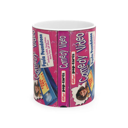 KELLOGGS POP TARTS COMEDY VIDEO FEATURING PAULA POUNDSTONE (VHS COVER) - White Coffee Mug-11oz-Go Mug Yourself