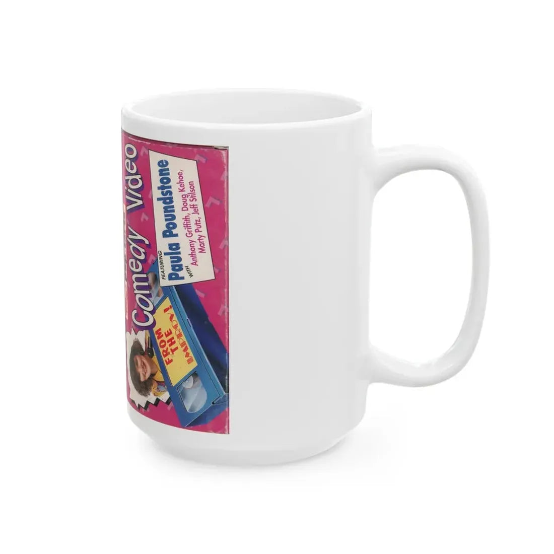 KELLOGGS POP TARTS COMEDY VIDEO FEATURING PAULA POUNDSTONE (VHS COVER) - White Coffee Mug - Go Mug Yourself
