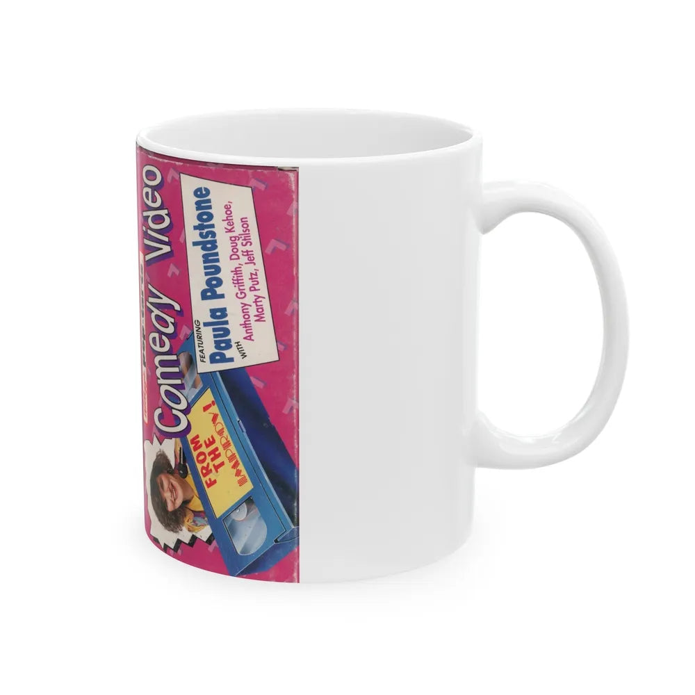 KELLOGGS POP TARTS COMEDY VIDEO FEATURING PAULA POUNDSTONE (VHS COVER) - White Coffee Mug-Go Mug Yourself