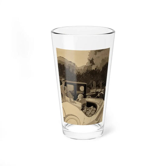 Kelly Tires ad illustration, 1923 - Pint Glass 16oz 16oz - Go Mug Yourself