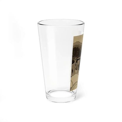 Kelly Tires ad illustration, 1923 - Pint Glass 16oz - Go Mug Yourself
