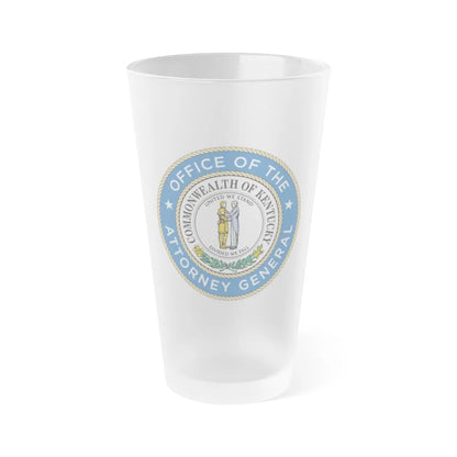 Kentucky Office of the Attorney General - Frosted Pint Glass 16oz-16oz-Frosted-Go Mug Yourself