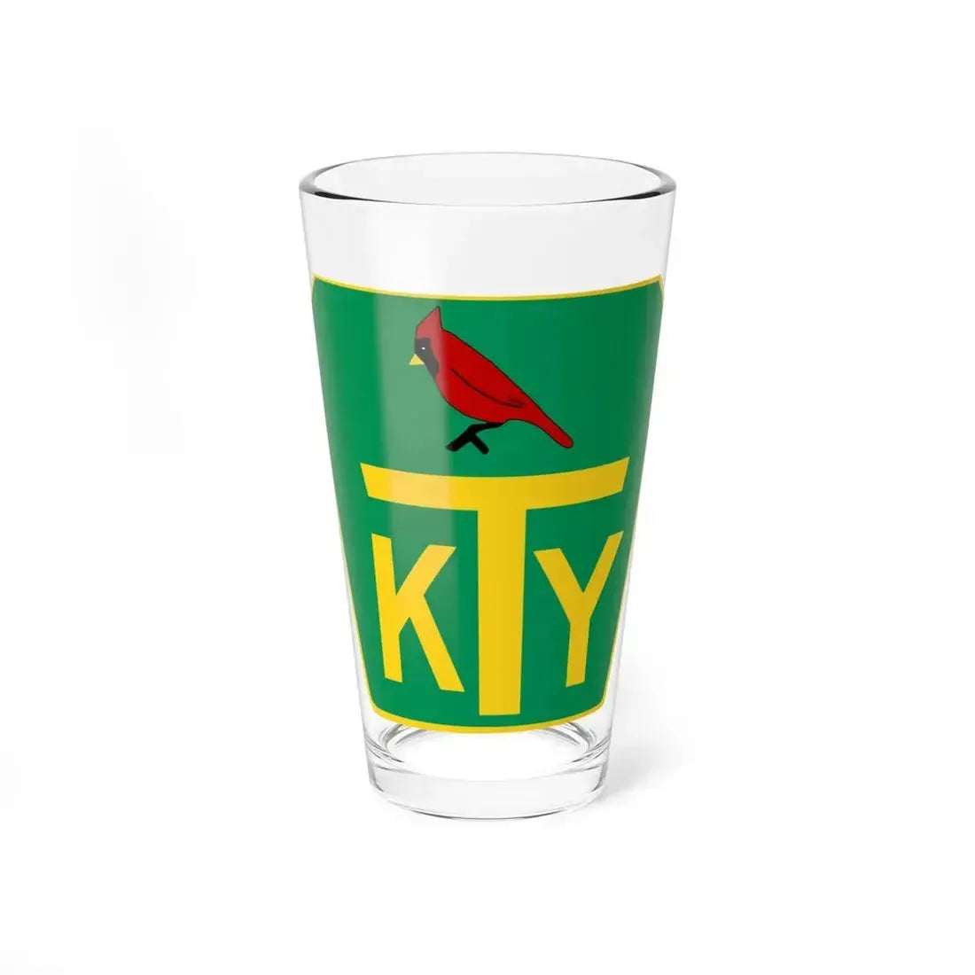 Kentucky Turnpike shield (Kentucky) (Road Sign) Pint Glass 16oz 16oz - Go Mug Yourself