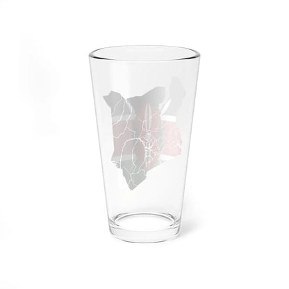 Kenya flag map (Kenya) Pint Glass 16oz - Go Mug Yourself