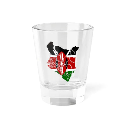 Kenya flag map (Kenya) Shot Glass 1.5oz 1.5oz - Go Mug Yourself