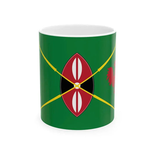 Kenya presidential standard DANIEL ARAP MOI (Kenya) White Coffee Mug 11oz - Go Mug Yourself